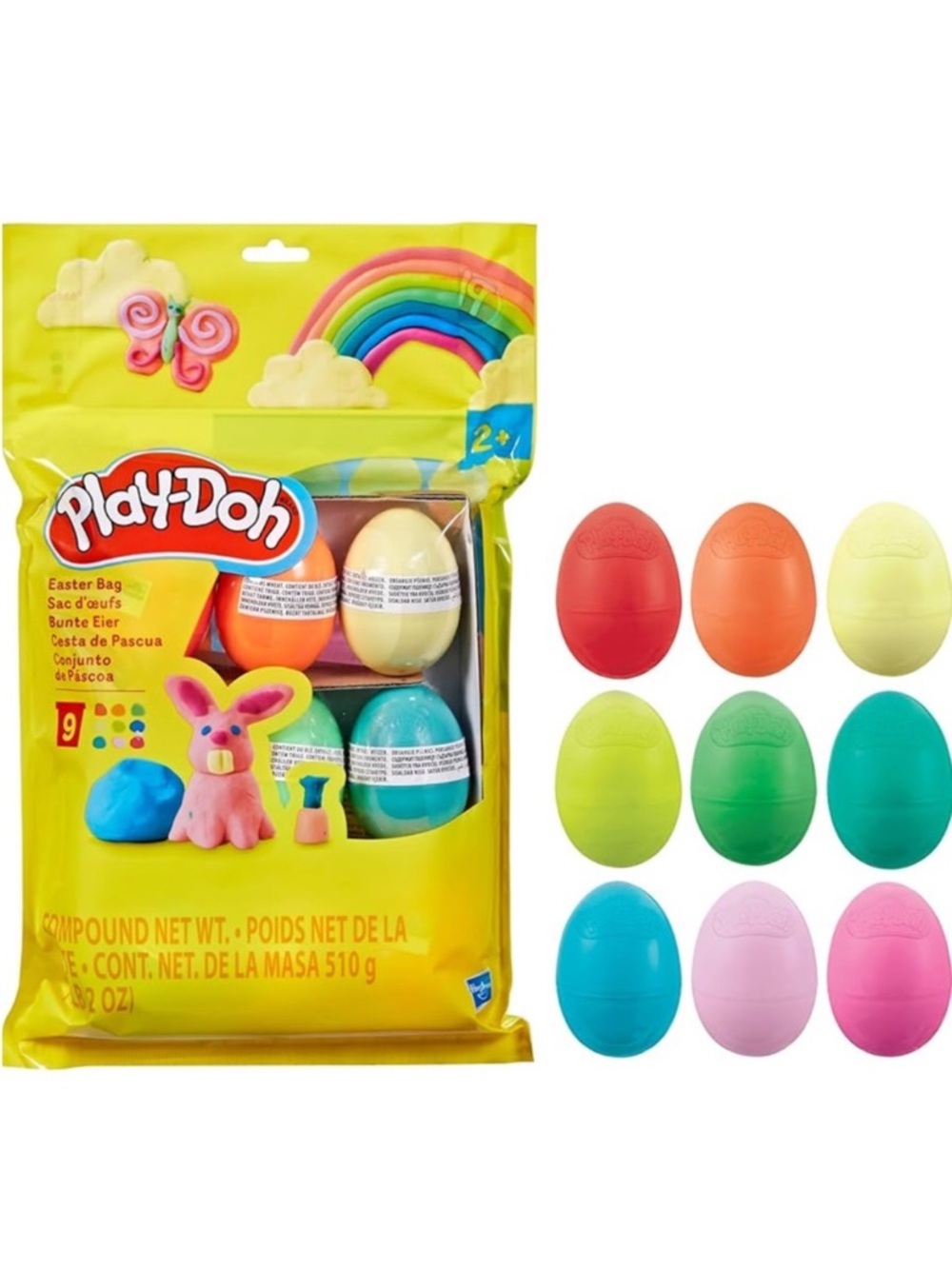 ✅ 5 for $25 - Nine Pack Play Doh Set, Easter Egg Theme